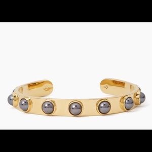NWOT Kate Spade New York Gold cuff - Grey